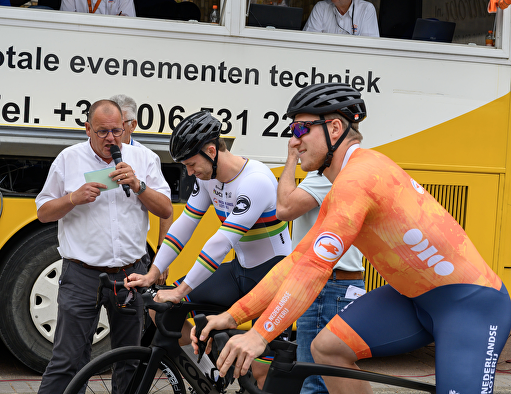 Tussenprogramma met Harrie Lavreysen en Jeffrey Hoogland